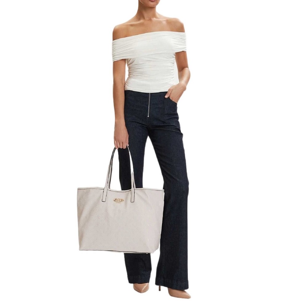 GUESS VICTTORIA LARGE 2 IN 1 TOTE ΤΣΑΝΤΑ ΓΥΝΑΙΚΕΙΑ STONE