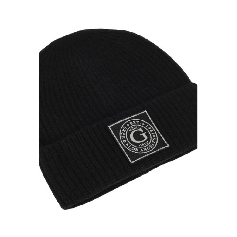 ΣΚΟΥΦΟΣ HUNTER RIBBED BEANIE ΑΝΔΡΙΚΟΣ GUESS BLACK