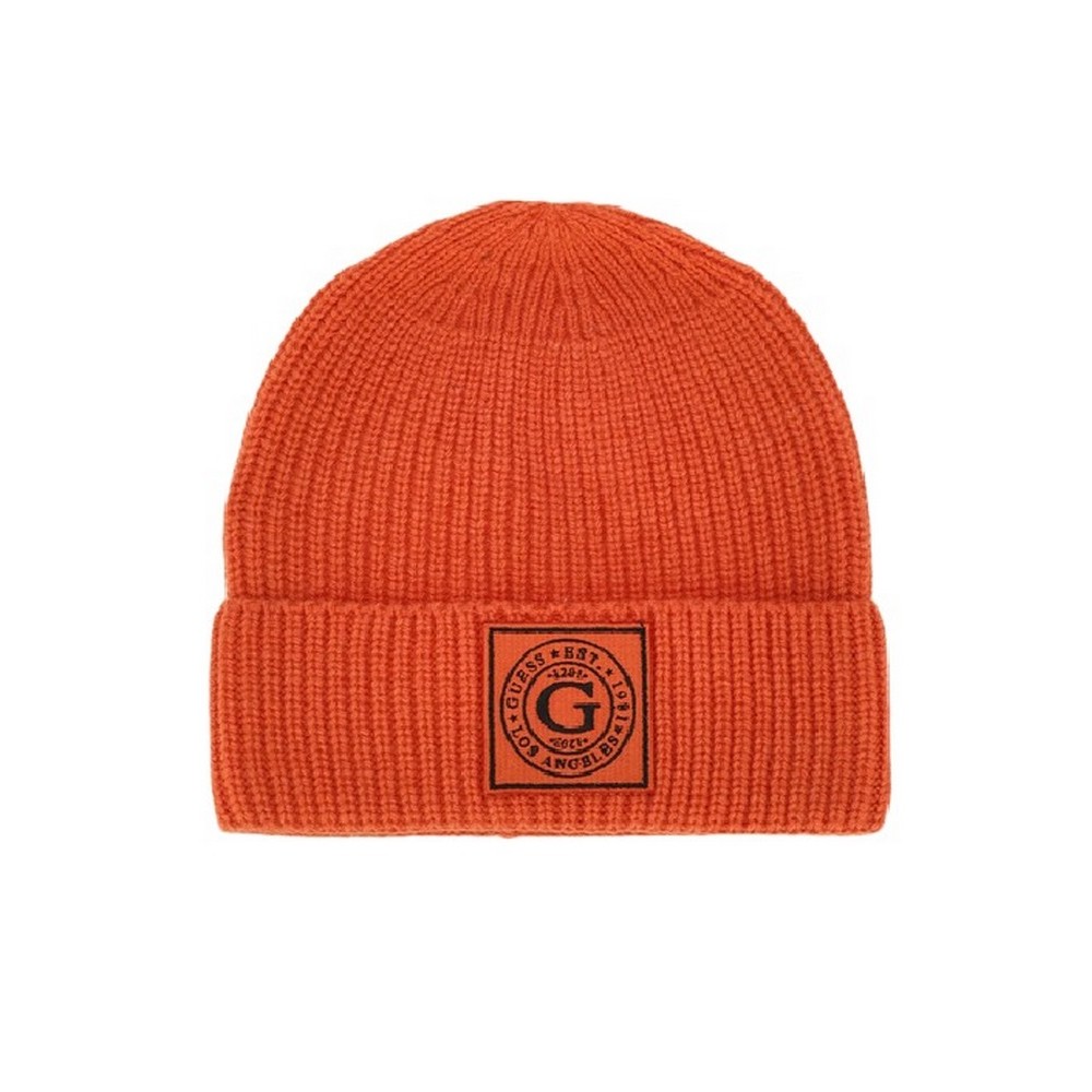 ΣΚΟΥΦΟΣ HUNTER RIBBED BEANIE ΑΝΔΡΙΚΟΣ GUESS ORANGE
