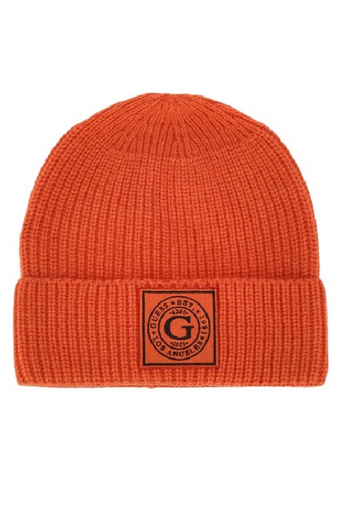ΣΚΟΥΦΟΣ HUNTER RIBBED BEANIE ΑΝΔΡΙΚΟΣ GUESS ORANGE