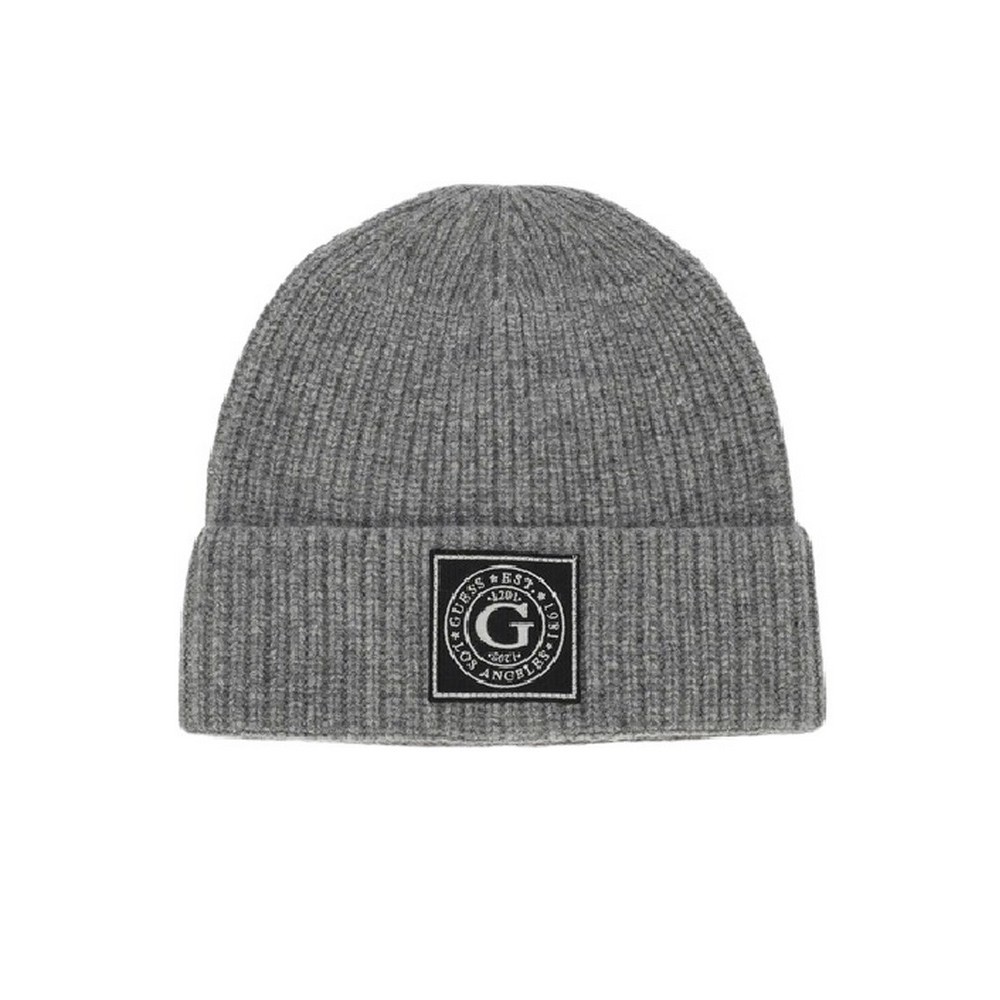 ΣΚΟΥΦΟΣ HUNTER RIBBED BEANIE ΑΝΔΡΙΚΟΣ GUESS GREY