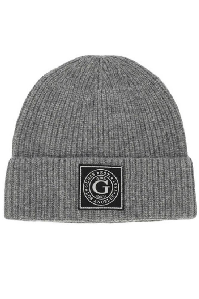 ΣΚΟΥΦΟΣ HUNTER RIBBED BEANIE ΑΝΔΡΙΚΟΣ GUESS GREY