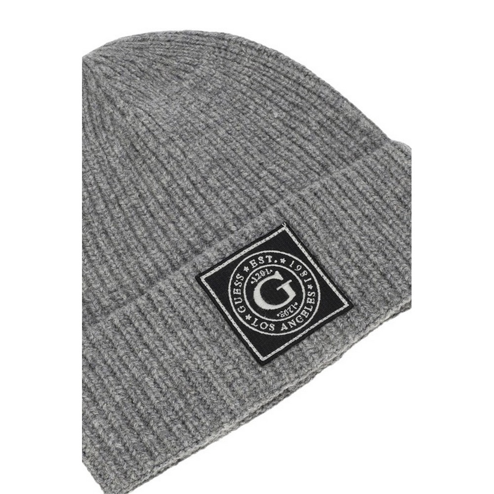 ΣΚΟΥΦΟΣ HUNTER RIBBED BEANIE ΑΝΔΡΙΚΟΣ GUESS GREY