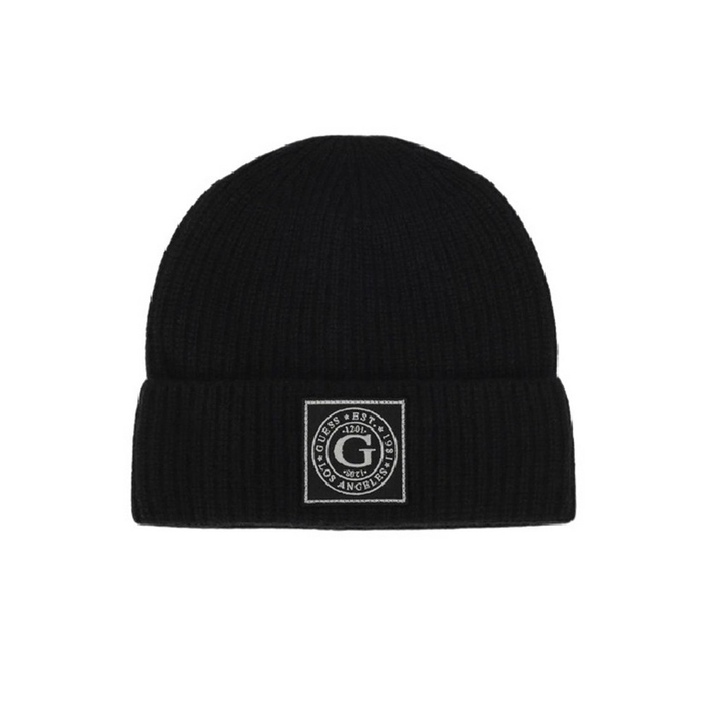 ΣΚΟΥΦΟΣ HUNTER RIBBED BEANIE ΑΝΔΡΙΚΟΣ GUESS BLACK