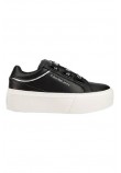 CALVIN KLEIN JEANS FLATFORM+ LOW BRANDED LACES ΠΑΠΟΥΤΣΙ ΓΥΝΑΙΚΕΙΟ BLACK