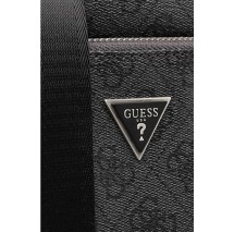 GUESS VEZZOLA SMRT XBODY DOUBLE PCKT ΤΣΑΝΤΑ ΑΝΔΡΙΚΗ BLACK