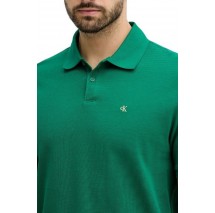 CALVIN KLEIN JEANS CASUAL PIQUE CLASSIC POLO T-SHIRT ΜΠΛΟΥΖΑ ΑΝΔΡΙΚΗ GREEN