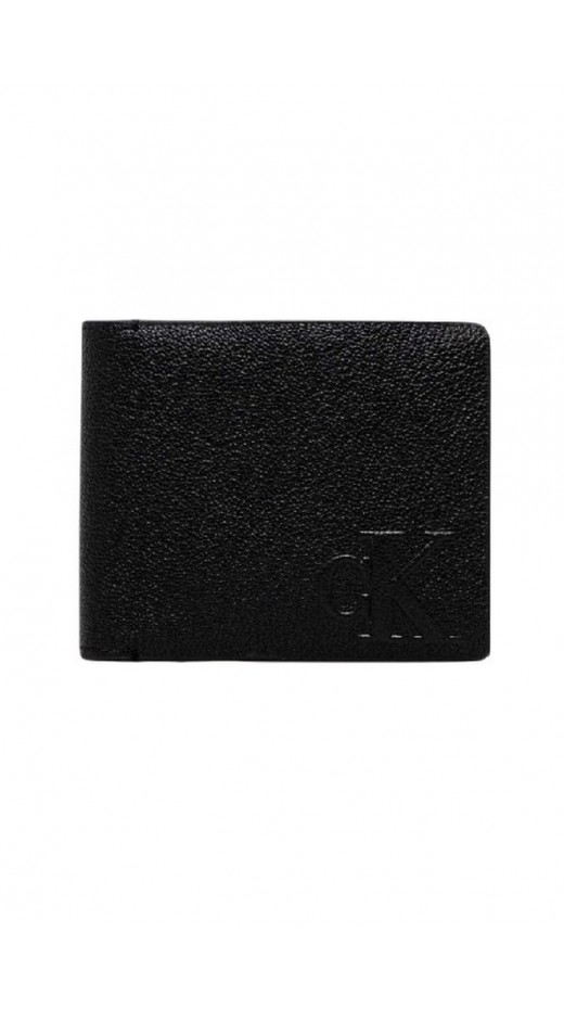 CALVIN KLEIN JEANS LOGO EMBOSS BIFOLD ΠΟΡΤΟΦΟΛΙ ΑΝΔΡΙΚΟ BLACK