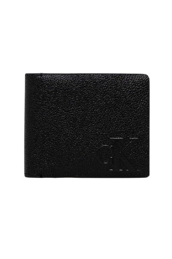 CALVIN KLEIN JEANS LOGO EMBOSS BIFOLD ΠΟΡΤΟΦΟΛΙ ΑΝΔΡΙΚΟ BLACK