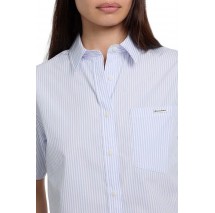 GUESS JEANS CAMP COLLAR BO  ΠΟΥΚΑΜΙΣΟ ΓΥΝΑΙΚΕΙΟ BLUE
