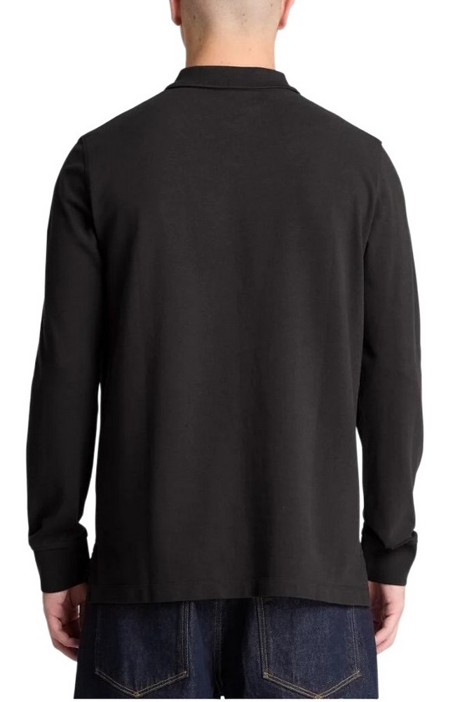 TIMBERLAND PIQUE POLO ΜΠΛΟΥΖΑ ΜΑΚΡΥΜΑΝΙΚ ΑΝΔΡΙΚΗ BLACK