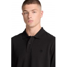TIMBERLAND PIQUE POLO ΜΠΛΟΥΖΑ ΜΑΚΡΥΜΑΝΙΚ ΑΝΔΡΙΚΗ BLACK