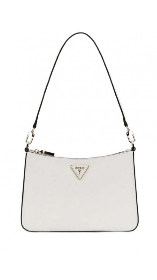 GUESS ECO JAZLYNN TOP ZIP SHLDR BAG ΤΣΑΝΤΑ ΓΥΝΑΙΚΕΙΑ WHITE