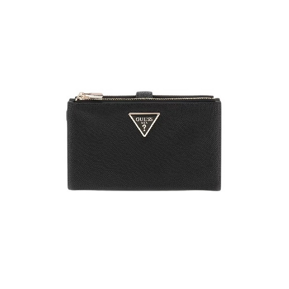 GUESS LAUREL SLG DBL ZIP ORGANIZER ΠΟΡΤΟΦΟΛΙ ΓΥΝΑΙΚΕΙΟ BLACK