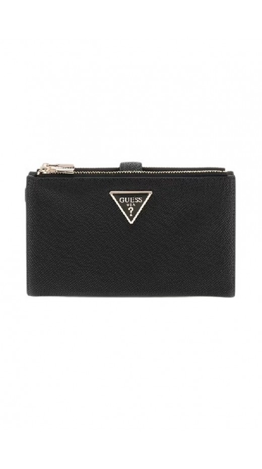 GUESS LAUREL SLG DBL ZIP ORGANIZER ΠΟΡΤΟΦΟΛΙ ΓΥΝΑΙΚΕΙΟ BLACK