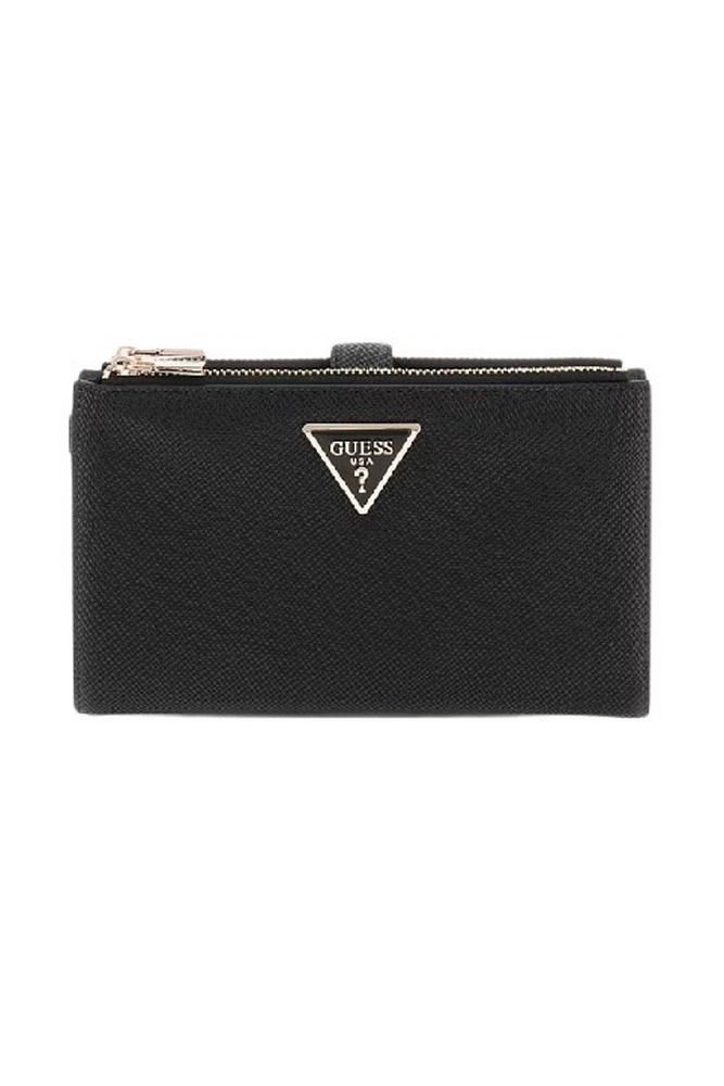 GUESS LAUREL SLG DBL ZIP ORGANIZER ΠΟΡΤΟΦΟΛΙ ΓΥΝΑΙΚΕΙΟ BLACK