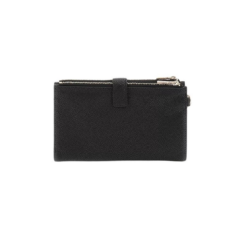 GUESS LAUREL SLG DBL ZIP ORGANIZER ΠΟΡΤΟΦΟΛΙ ΓΥΝΑΙΚΕΙΟ BLACK