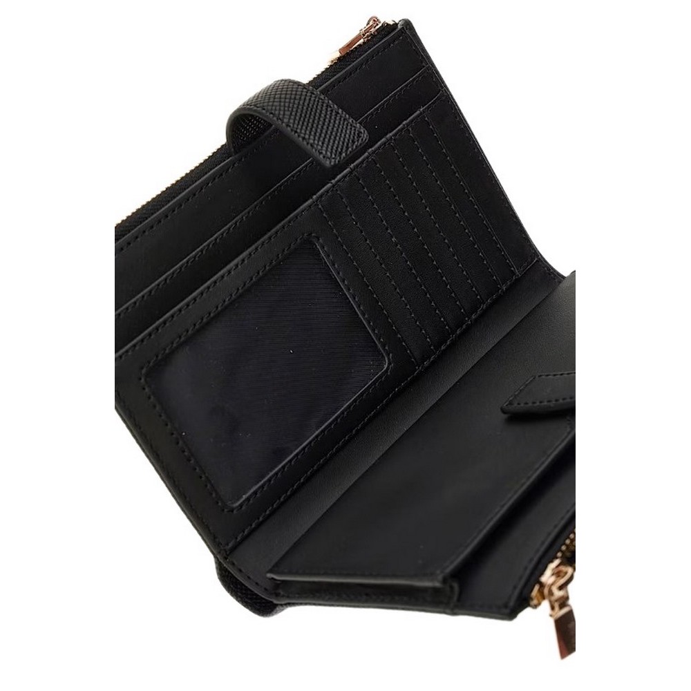 GUESS LAUREL SLG DBL ZIP ORGANIZER ΠΟΡΤΟΦΟΛΙ ΓΥΝΑΙΚΕΙΟ BLACK
