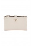 GUESS LAUREL SLG DBL ZIP ORGANIZER ΠΟΡΤΟΦΟΛΙ ΓΥΝΑΙΚΕΙΟ BONE