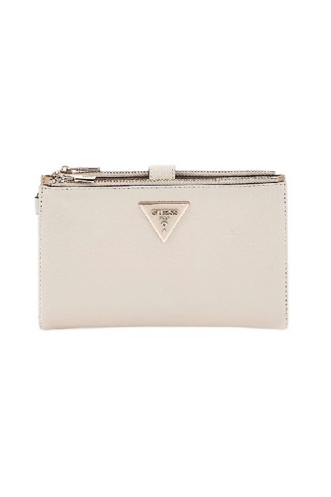 GUESS LAUREL SLG DBL ZIP ORGANIZER ΠΟΡΤΟΦΟΛΙ ΓΥΝΑΙΚΕΙΟ BONE