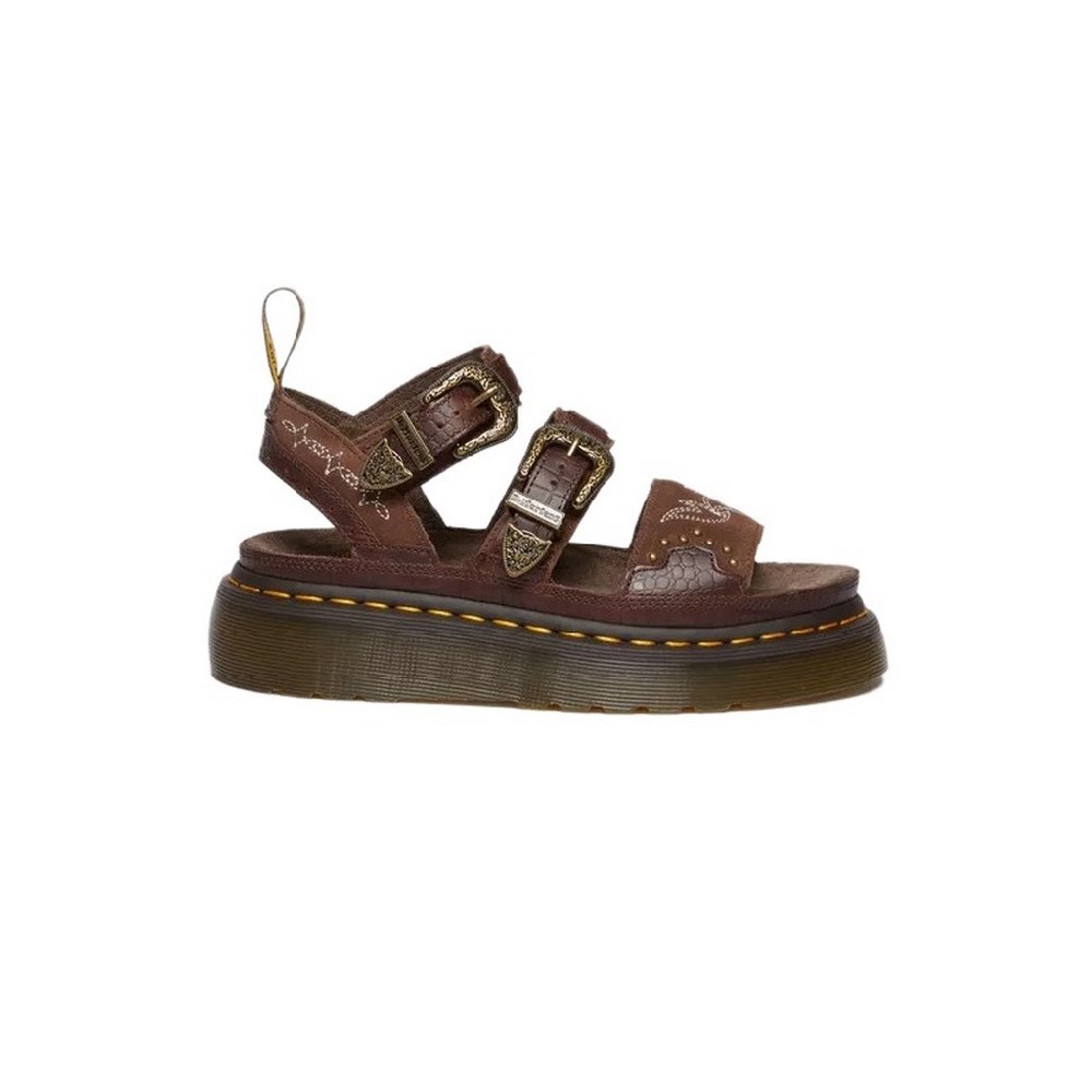 DR. MARTENS GRYPHON QUAD PULL UP 31546201 ΠΕΔΙΛΑ ΓΥΝΑΙΚΕΙΑ DARK BROWN