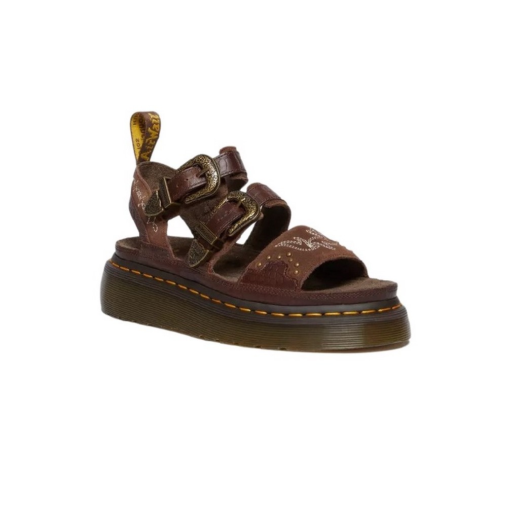 DR. MARTENS GRYPHON QUAD PULL UP 31546201 ΠΕΔΙΛΑ ΓΥΝΑΙΚΕΙΑ DARK BROWN