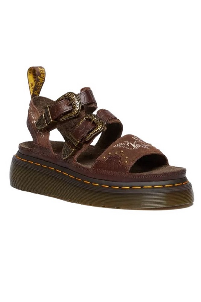 DR. MARTENS GRYPHON QUAD PULL UP 31546201 ΠΕΔΙΛΑ ΓΥΝΑΙΚΕΙΑ DARK BROWN