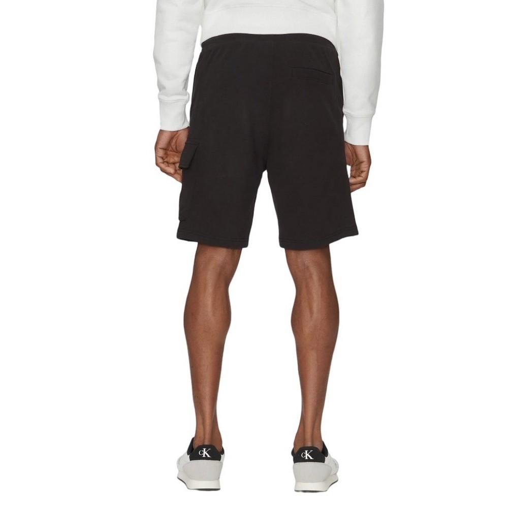 CALVIN KLEIN JEANS WOVEN LABEL SHORT ΒΕΡΜΟΥΔΑ ΑΝΔΡΙΚΗ BLACK