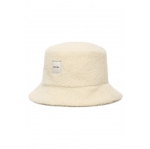 CALVIN KLEIN BOUCLE W PATCH BUCKET ΚΑΠΕΛΟ ΓΥΝΑΙΚΕΙΟ BEIGE