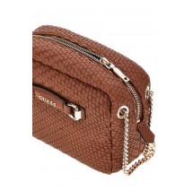 GUESS FRANCY CAMERA CROSSBODY ΤΣΑΝΤΑ ΓΥΝΑΙΚΕΙΑ COGNAC
