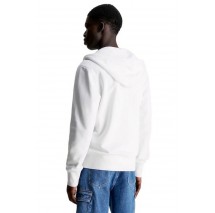 CALVIN KLEIN JEANS INSTITUTIONAL ZIP THROUGH HOODIE ΖΑΚΕΤΑ ΑΝΔΡΙΚΗ BRIGHT WHITE