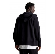 CALVIN KLEIN JEANS INSTITUTIONAL ZIP THROUGH HOODIE ΖΑΚΕΤΑ ΑΝΔΡΙΚΗ BLACK