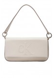 CALVIN KLEIN JEANS SCULPTED FLAP SHOULDER POUCH25 ΤΣΑΝΤΑ ΓΥΝΑΙΚΕΙΑ OFF WHITE