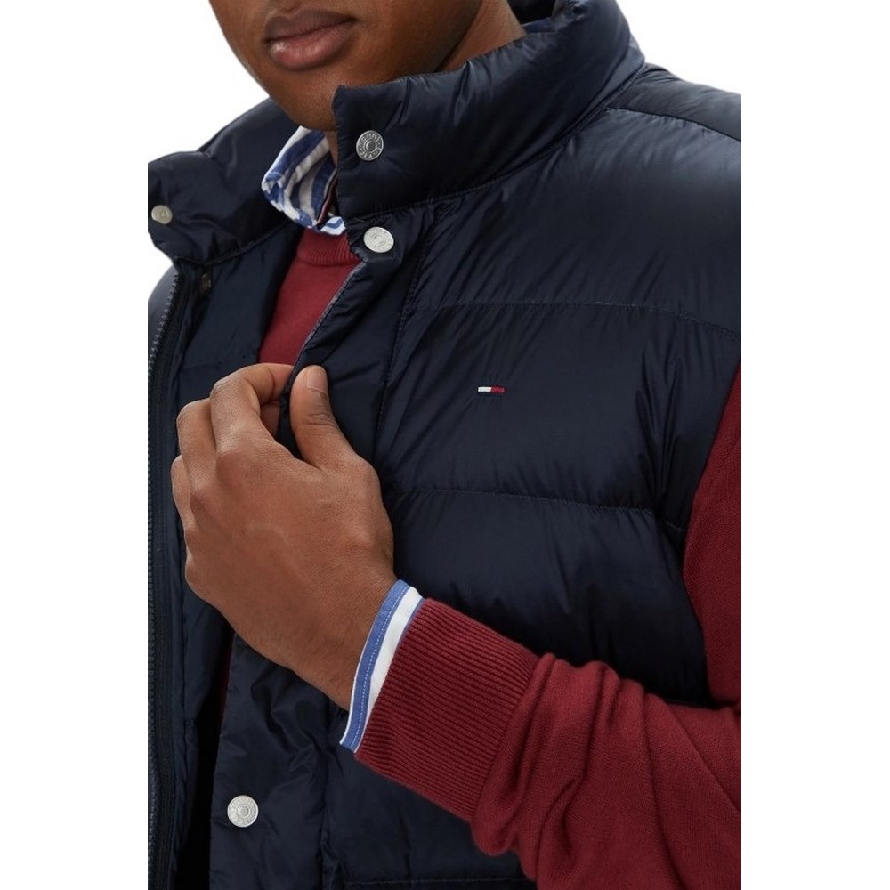 TOMMY JEANS  LIGHT DOWN VEST EXT ΜΠΟΥΦΑΝ ΑΜΑΝΙΚΟ ΑΝΔΡΙΚΟ NAVY