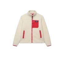 SUPERDRY HERITAGE ZIP THROUGH FLEECE ΖΑΚΕΤΑ ΦΛΙΣ ΓΥΝΑΙΚΕΙΑ CREAMY WHITE