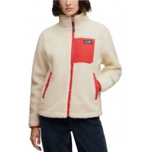 SUPERDRY HERITAGE ZIP THROUGH FLEECE ΖΑΚΕΤΑ ΦΛΙΣ ΓΥΝΑΙΚΕΙΑ CREAMY WHITE