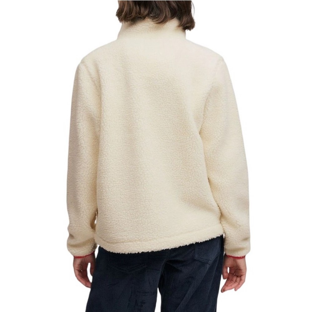 SUPERDRY HERITAGE ZIP THROUGH FLEECE ΖΑΚΕΤΑ ΦΛΙΣ ΓΥΝΑΙΚΕΙΑ CREAMY WHITE
