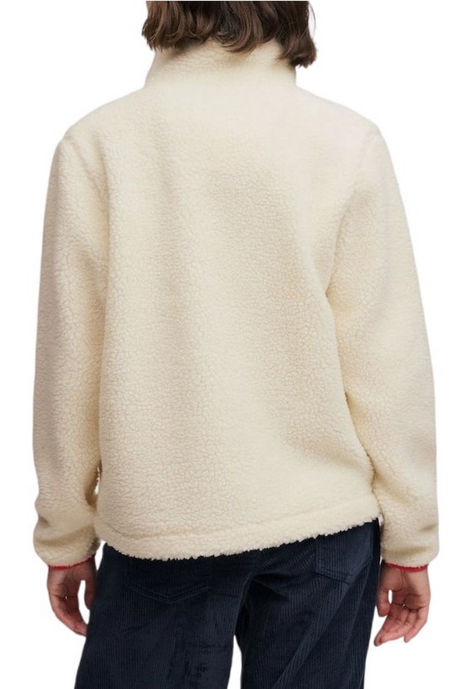 SUPERDRY HERITAGE ZIP THROUGH FLEECE ΖΑΚΕΤΑ ΦΛΙΣ ΓΥΝΑΙΚΕΙΑ CREAMY WHITE