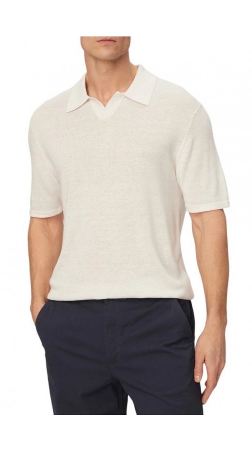 CALVIN KLEIN LINEN BLND JOHNNY SWTR 12GG ΜΠΛΟΥΖΑ ΑΝΔΡΙΚΗ SAND