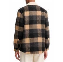 TOMMY JEANS CHECK TEDDY CLLR OVERSHIRT ΜΠΟΥΦΑΝ ΑΝΔΡΙΚΟ BLACK