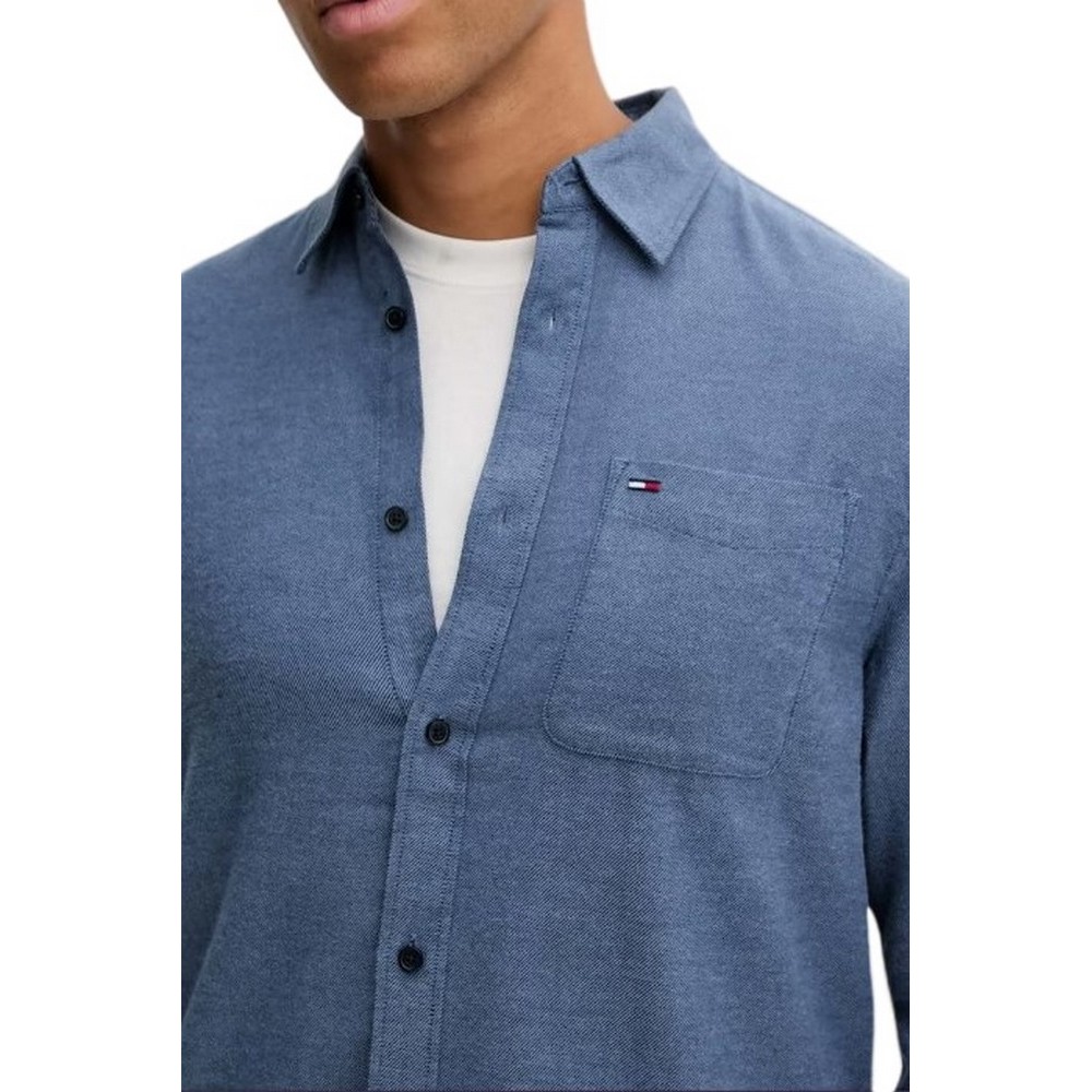 TOMMY JEANS REG FLANNEL SHIRT EXT ΠΟΥΚΑΜΙΣΟ ΑΝΔΡΙΚΟ NAVY