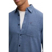 TOMMY JEANS REG FLANNEL SHIRT EXT ΠΟΥΚΑΜΙΣΟ ΑΝΔΡΙΚΟ NAVY