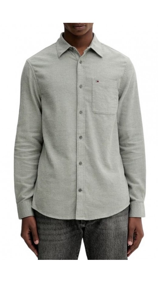 TOMMY JEANS REG FLANNEL SHIRT EXT ΠΟΥΚΑΜΙΣΟ ΑΝΔΡΙΚΟ GREEN