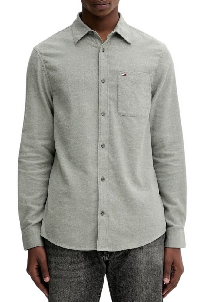 TOMMY JEANS REG FLANNEL SHIRT EXT ΠΟΥΚΑΜΙΣΟ ΑΝΔΡΙΚΟ GREEN