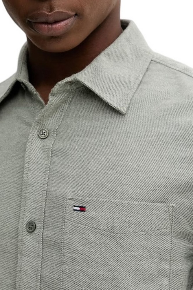 TOMMY JEANS REG FLANNEL SHIRT EXT ΠΟΥΚΑΜΙΣΟ ΑΝΔΡΙΚΟ GREEN