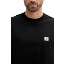 CALVIN KLEIN JEANS LS EU BADGE 350TERRY CN SWEATSHIRT ΦΟΥΤΕΡ ΜΠΛΟΥΖΑ ΑΝΔΡΙΚΗ BLACK