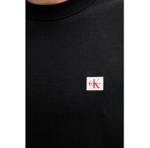 CALVIN KLEIN JEANS LS EU BADGE 350TERRY CN SWEATSHIRT ΦΟΥΤΕΡ ΜΠΛΟΥΖΑ ΑΝΔΡΙΚΗ BLACK