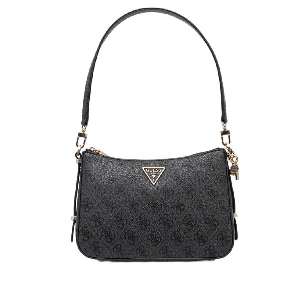 GUESS ECO ERICA TOP ZIP SHOULDER BAG ΤΣΑΝΤΑ ΓΥΝΑΙΚΕΙΑ GREY