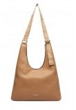 CALVIN KLEIN WEBBING ADJ STRAP LARGE SHOULDER ΤΣΑΝΤΑ ΓΥΝΑΙΚΕΙΑ BEIGE
