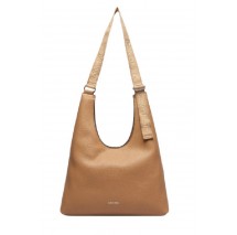 CALVIN KLEIN WEBBING ADJ STRAP LARGE SHOULDER ΤΣΑΝΤΑ ΓΥΝΑΙΚΕΙΑ BEIGE